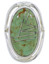 Silver Jewelry Turquoise Ring Size 6-1/4 JX37542